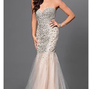 Terani Nude Mermaid Dress